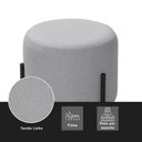 Ver imagem 5 de Puff Orgânico Redondo Califórnia Pés de Ferro Linho