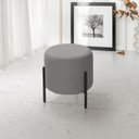 Ver imagem 1 de Puff Orgânico Redondo Califórnia Pés de Ferro Linho