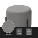 Ver imagem 5 de Puff Orgânico Redondo Califórnia Pés de Ferro Linho