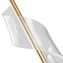 Ver imagem 4 de Lustre Pendente Nordecor Ruban 2484 Dourado Fosco Led Bivolt