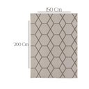 Ver imagem 5 de Tapete Sala / Quarto Funcional Hexagonal Areia 60 - 150 X 200 Cm - J. Serrano