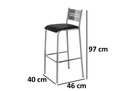 Ver imagem 2 de Banquetas de Balcão 2 un Titanium Cromado