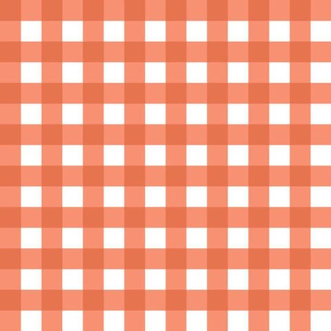 Papel de Parede Doce Estilo Xadrez Laranja 82311