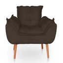 Ver imagem 3 de Kit 02 Poltronas Opala Sala Confortável Resistente Marrom