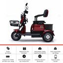 Ver imagem 5 de Triciclo Elétrico - New Smart Pam 1000w Lithium - Vermelho - Plug And Move