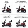 Triciclo Elétrico - New Smart Pam 1000w Lithium - Vermelho - Plug And Move - 6