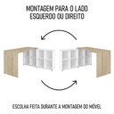 Ver imagem 7 de Mesa Escrivaninha em L Eron e Balcão 60cm 2 Portas Look A06 - Mpozenato