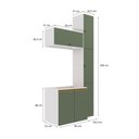 Ver imagem 2 de Conjunto para Banheiro Kappesberg Celeste 5 Peças Branco/verde 116,5cm