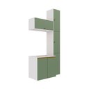 Ver imagem 4 de Conjunto para Banheiro Kappesberg Celeste 5 Peças Branco/verde 116,5cm