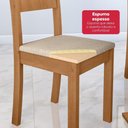 Ver mais imagens de Conjunto de Jantar Guarapari 4 Cadeiras Tampo MDF Linho Bege Amêndoa 104cm Móveis Lopas