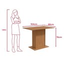 Ver imagem 7 de Conjunto de Jantar Guarapari 4 Cadeiras Tampo MDF Linho Bege Amêndoa 104cm Móveis Lopas