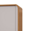 Ver imagem 7 de Guarda-roupas Casal Loop 6 Portas com Pés - Lp - Rei de Casa Amendoa Clean/off White