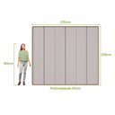 Ver imagem 3 de Guarda-roupas Casal Loop 6 Portas com Pés - Lp - Rei de Casa Amendoa Clean/off White