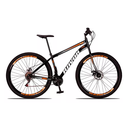 Ver imagem 1 de Bicicleta Aro 29 Shimano Traseiro Aço 21 Velocidades Marchas:laranja
