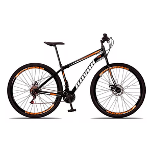 Bicicleta Aro 29 Shimano Traseiro Aço 21 Velocidades Marchas:laranja