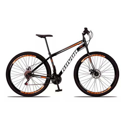 Bicicleta Aro 29 Shimano Traseiro Aço 21 Velocidades Marchas:laranja