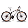 Bicicleta Aro 29 Shimano Traseiro Aço 21 Velocidades Marchas:laranja - 1