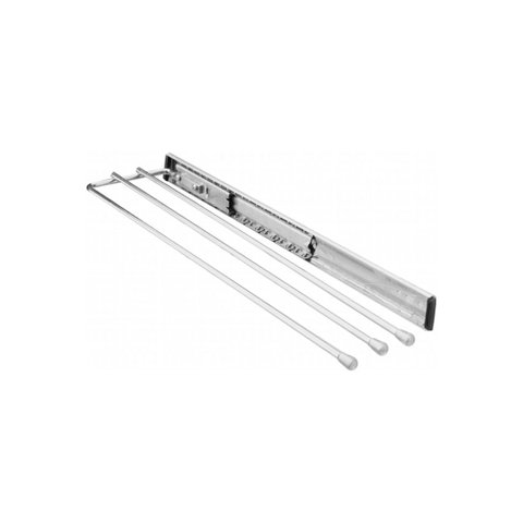 Porta-toalhas Triplo Cromado com Corrediça Masutti Copat 6299 - 125 X 35 X 420 Mm