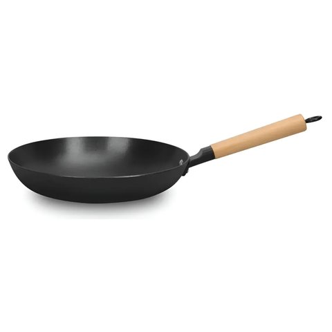Frigideira Ferro Lightcast 20cm Cabo em Madeira Preto Mta