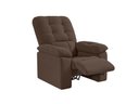 Ver imagem 4 de Poltrona Esmeralda Retrátil e Reclinável Suede Marrom - Xflex Sofás