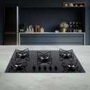 Ver imagem 2 de Cooktop Vidro a Gás 5 Bocas 75x52cm Bivolt Preto Tron Preto Bivolt