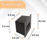 3 Balizador Area Externa para Embutir Preto Quadrado Led Lup51 - 8