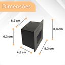 Ver mais imagens de 3 Balizador Area Externa para Embutir Preto Quadrado Led Lup51