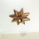 Ver imagem 5 de Luminária Lustre Pendente Rústico Retro Madeira 53cm