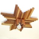 Ver imagem 7 de Luminária Lustre Pendente Rústico Retro Madeira 53cm