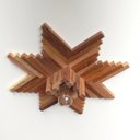 Ver imagem 2 de Luminária Lustre Pendente Rústico Retro Madeira 53cm