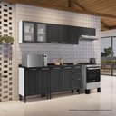 Ver imagem 4 de Balcão de Cozinha Itatiaia Aço 2 Portas Florença Grafite/branco