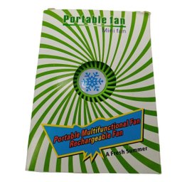 Mini Ventilador de Mesa com Bateria Recarregável Verde - 2