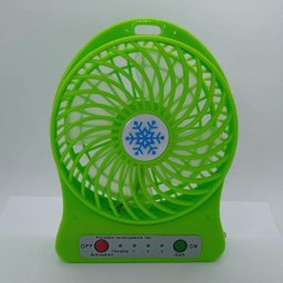 Mini Ventilador de Mesa com Bateria Recarregável Verde - 3