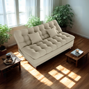 Ver mais imagens de Sofa Cama 2 Lugares 185 Cm Duda Veludo Light B251 Bege Milani Store