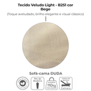 Ver imagem 5 de Sofa Cama 2 Lugares 185 Cm Duda Veludo Light B251 Bege Milani Store
