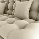 Ver imagem 7 de Sofa Cama 2 Lugares 185 Cm Duda Veludo Light B251 Bege Milani Store
