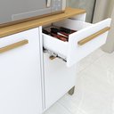 Ver imagem 5 de Armário para Cozinha 5 Portas 1 Gaveta Rubi Branco