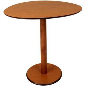 Mesa Monope Orgânico em Madeira Cor Mel 64x50cm com Palheta Decorativa