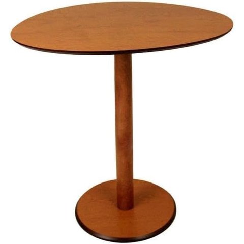 Mesa Monope Orgânico em Madeira Cor Mel 64x50cm com Palheta Decorativa