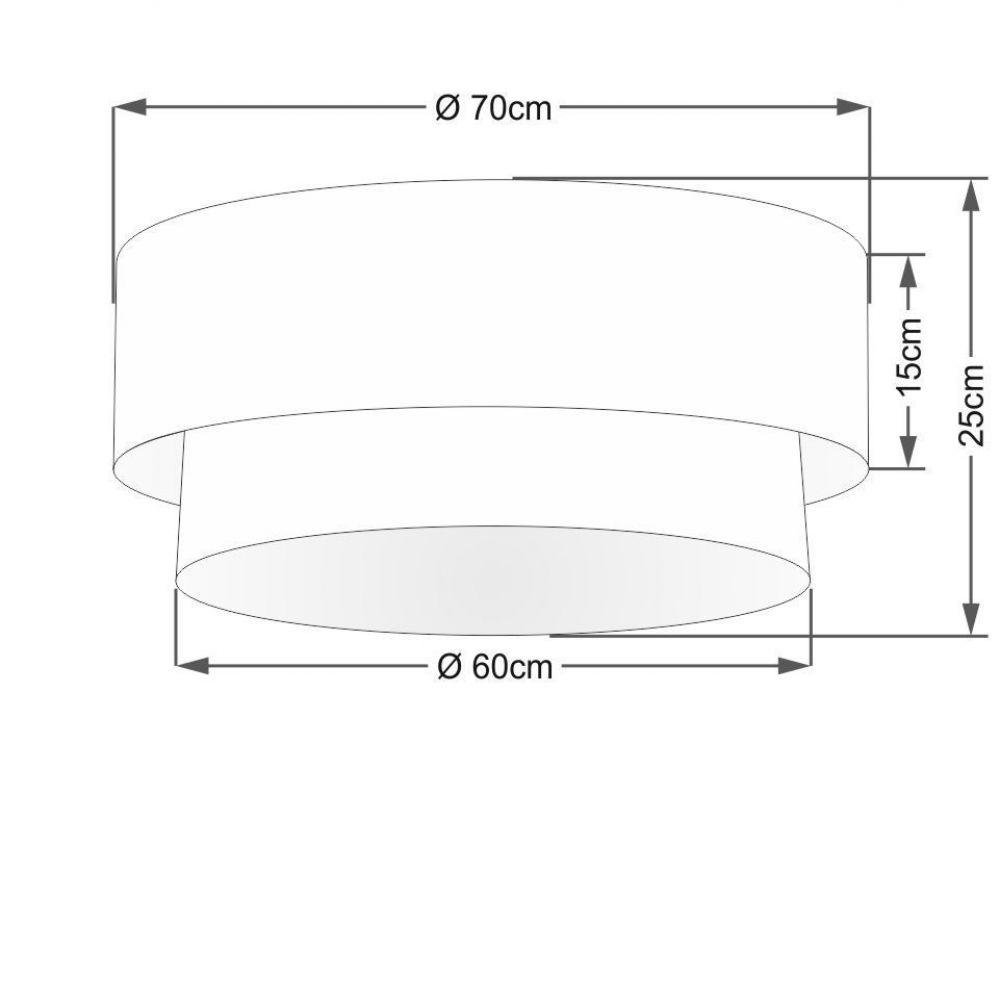 Plafon Para Sala De Estar Cilíndrico Cúpula Rustico Cinza - 2