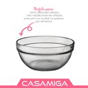 Ver imagem 3 de Bowl Saladeira Fruteira Tigela Vidro Transparente 1100ml