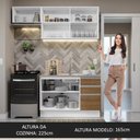 Ver imagem 7 de Armário de Cozinha Compacta 180cm Branco/Rustic Glamy Madesa 09