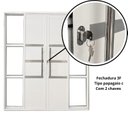 Ver mais imagens de Porta Sacada Lambril 4 Folhas 210 X 200 de Alumínio