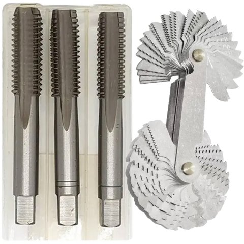 Kit Jogo de Macho M10 X 1,5 + Cálibre de Rosca - 52 Lâm.