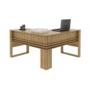 Ver imagem 3 de Mesa para Computador de Canto 1,36m Me4145 Tecno Mobili - Amendoa