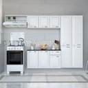 Ver imagem 1 de Cozinha Compacta Modulada em Aço 4 Peças 10 Portas 1 Gaveta Amanda Itatiaia Branco