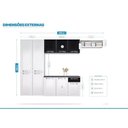 Ver imagem 3 de Cozinha Compacta em Aço 4 Peças 10 Portas 1 Gaveta Amanda Itatiaia