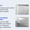 Ver imagem 7 de Cozinha Compacta Modulada em Aço 4 Peças 10 Portas 1 Gaveta Amanda Itatiaia Branco/Preto