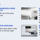 Ver mais imagens de Cozinha Compacta Modulada em Aço 4 Peças 10 Portas 1 Gaveta Amanda Itatiaia Branco/Preto