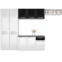 Ver imagem 2 de Cozinha Compacta em Aço 4 Peças 10 Portas 1 Gaveta Amanda Itatiaia